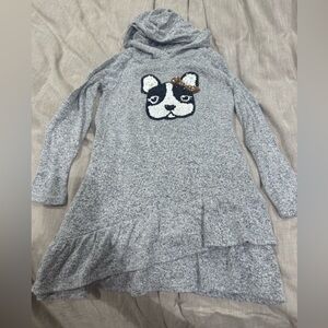 Bailey Lane Girls Long Sleeve Hooded Puppy Dress. Size S (6/6x).